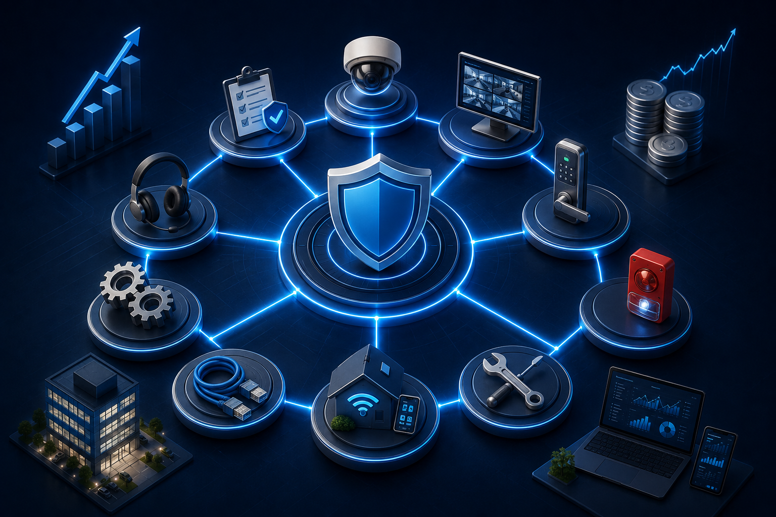 Alarm security business strategy
